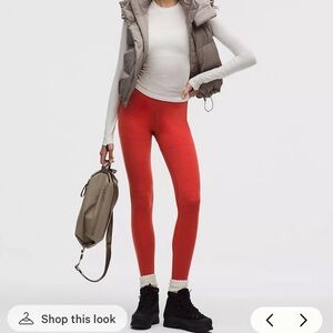 Orange/Red Compression Leggings